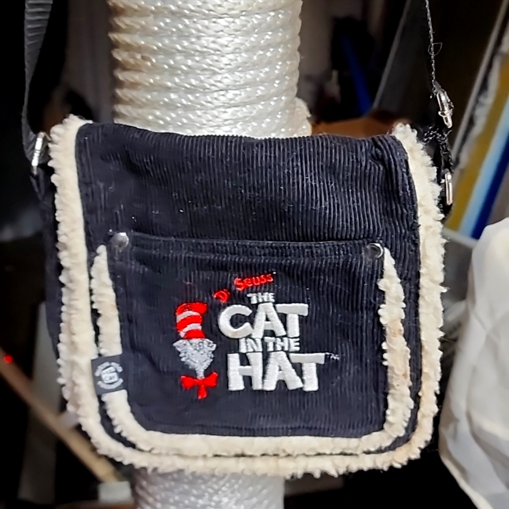 Cat in the Hat 8" Shoulder purse. Official Movie Merchandise
